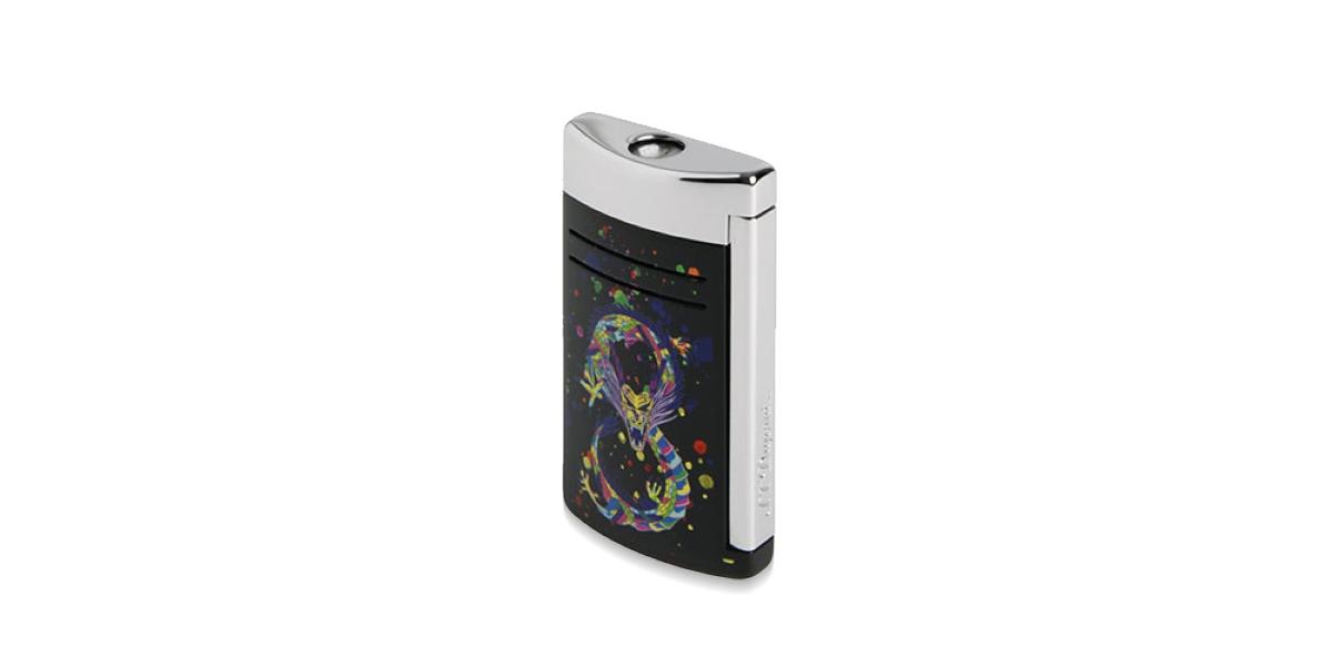S.T.DUPONT MAXIJET DRAGON BLACK /CROME 020177