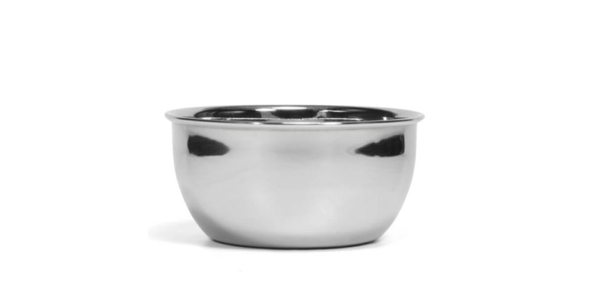 CIOTOLA INOX PER SAPONATA DA BARBA OMEGA
