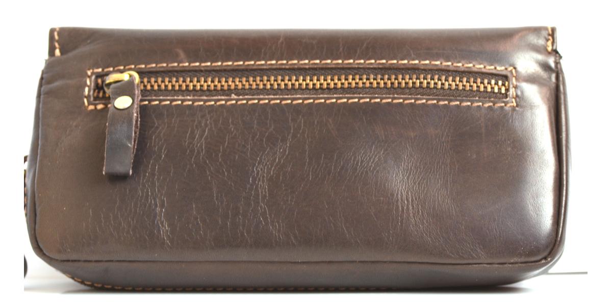 LUBINSKI BORSA PORTA PIPA E TABACCO MARRONE