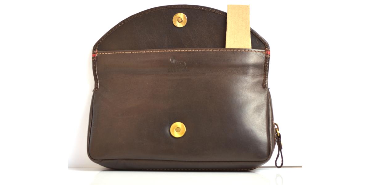 LUBINSKI BORSA PORTA PIPA E TABACCO MARRONE