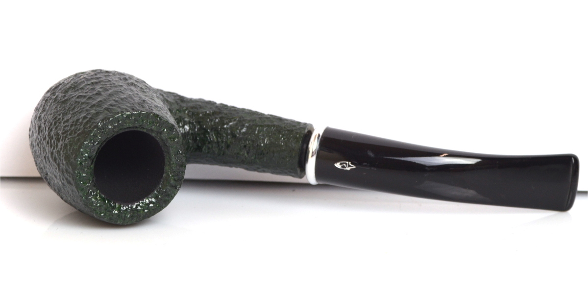 PIPA RADICA SAVINELLI ARCOBALENO RUSTICATA VERDE 606 9MM