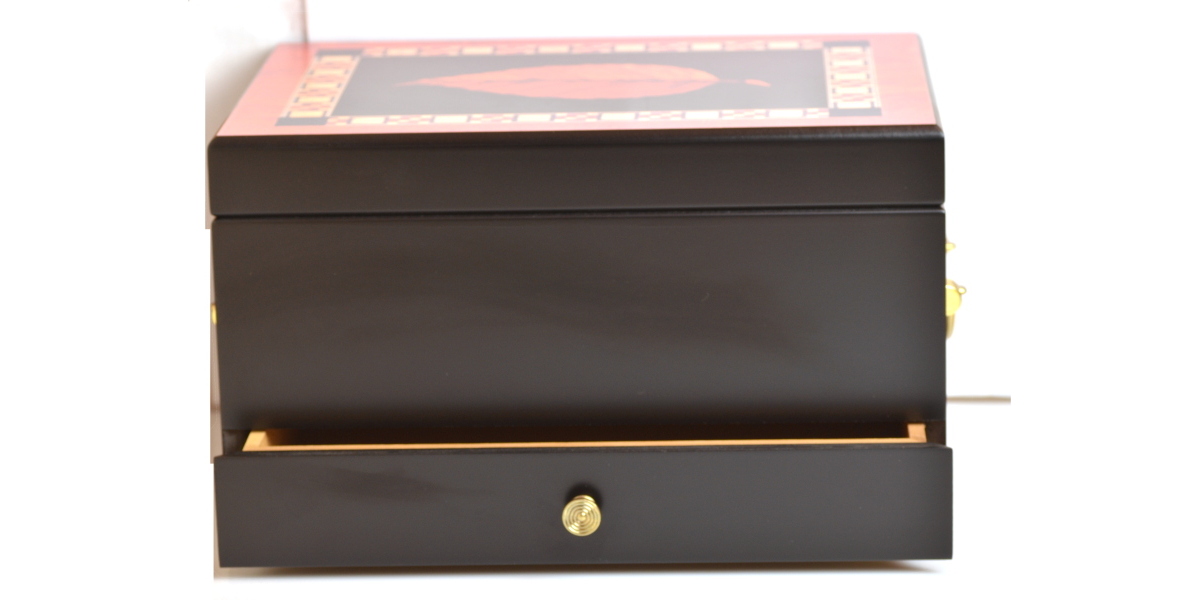 CESARE BARONTINI SCATOLA PORTASIGARI CON CASSETTO
