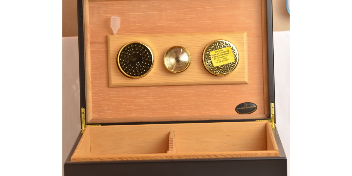 CESARE BARONTINI SCATOLA PORTASIGARI CON CASSETTO