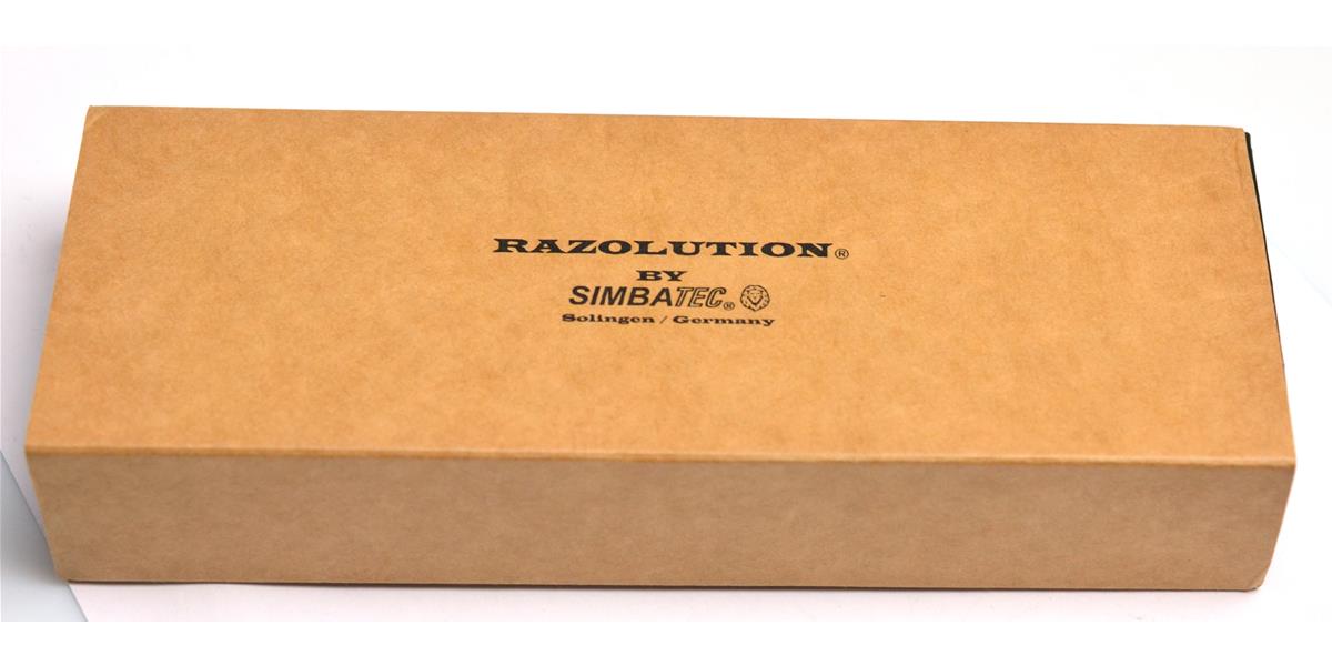 RASOIO MANO LIBERA RAZOLUTION BY SIMBATEC 5/8 ACCIAIO CARBONIO