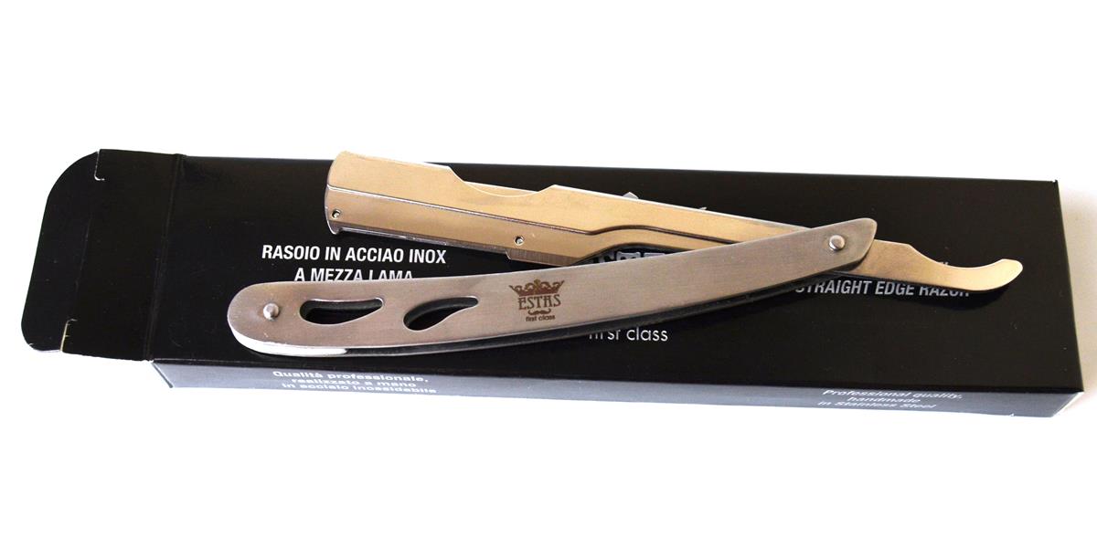 RASOIO MANO LIBERA MEZZA LAMA INTERCAMBIABILE ESTAS MANICATURA METALLO