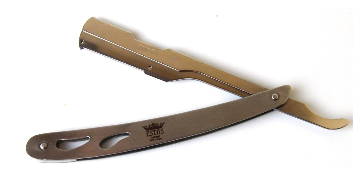 RASOIO MANO LIBERA MEZZA LAMA INTERCAMBIABILE ESTAS MANICATURA METALLO